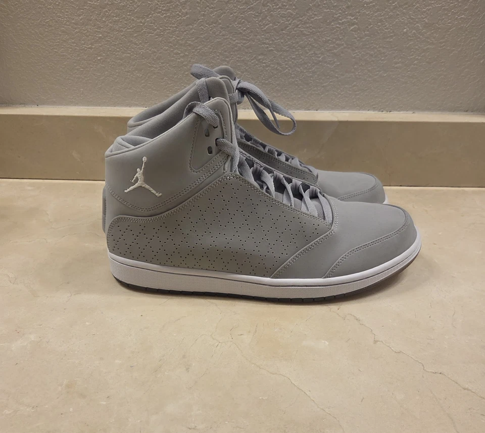 Nike Jordan 1 Flight 5 Premium Hombres Zapatos Gris Blanco 881434-003 Talla: 11 LIMPIOS Foto 3 de 4