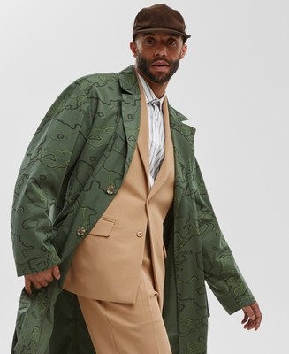 Mode of One E9811 Men's Relaxed-Fit Lightweight Coat, Wild Ivy