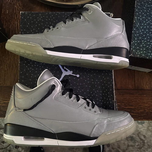 Taglia 14 Air Jordan 3 5Lab3 argento riflettente