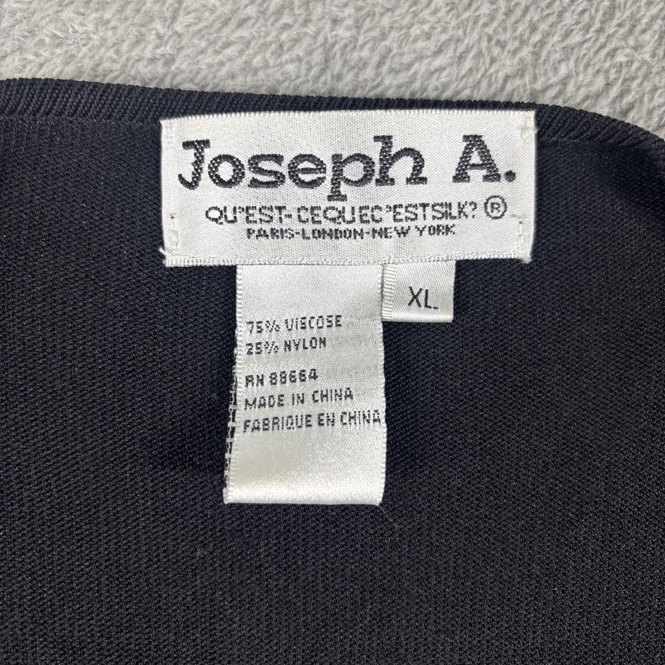 Joseph A. de colección Top para mujer floral boho crochet forrado manga 3/4 negro XL Foto 2 de 4