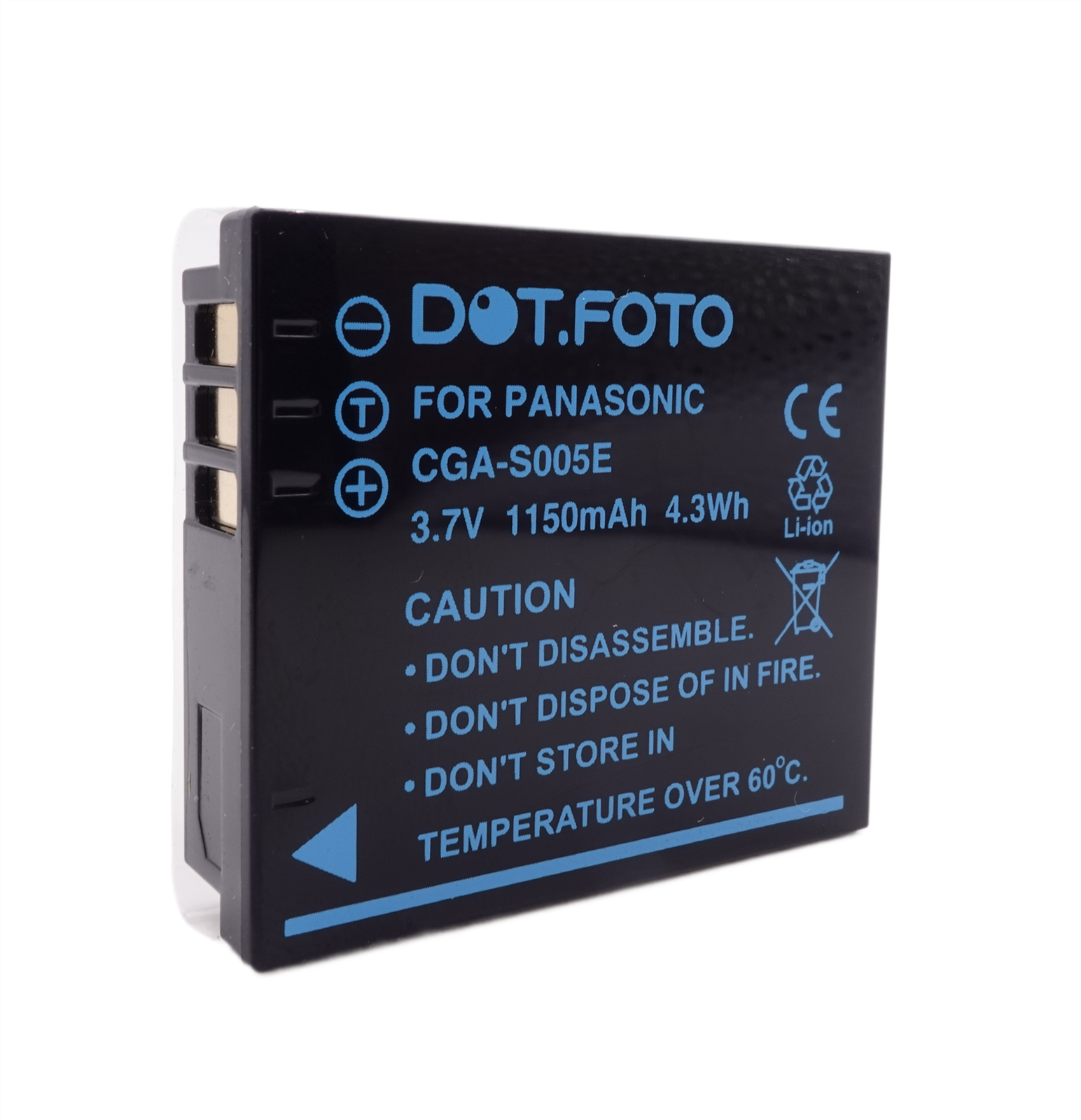 CGA-S005 Battery for Panasonic Lumix DMC-FX07 FX10 FX100 FX150 FX180 LX1 LX2 LX3