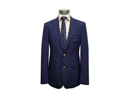 Herren Club Sakko Blazer Wappenknöpfe Blau - Bild 1 von 4