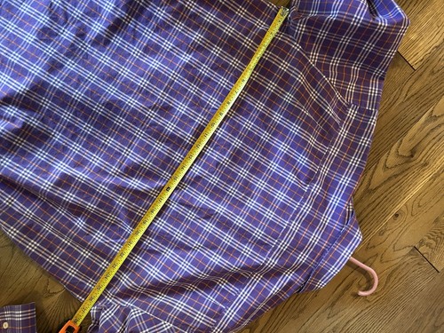 M. H. Frank Clemson Tiger Long Sleeve Button Up Shirt Men's XL 46-46 Plaid - Picture 9 of 10