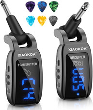 Transmisor receptor inalambrico UHF con pantalla LED para guitarra y bajo 164ft