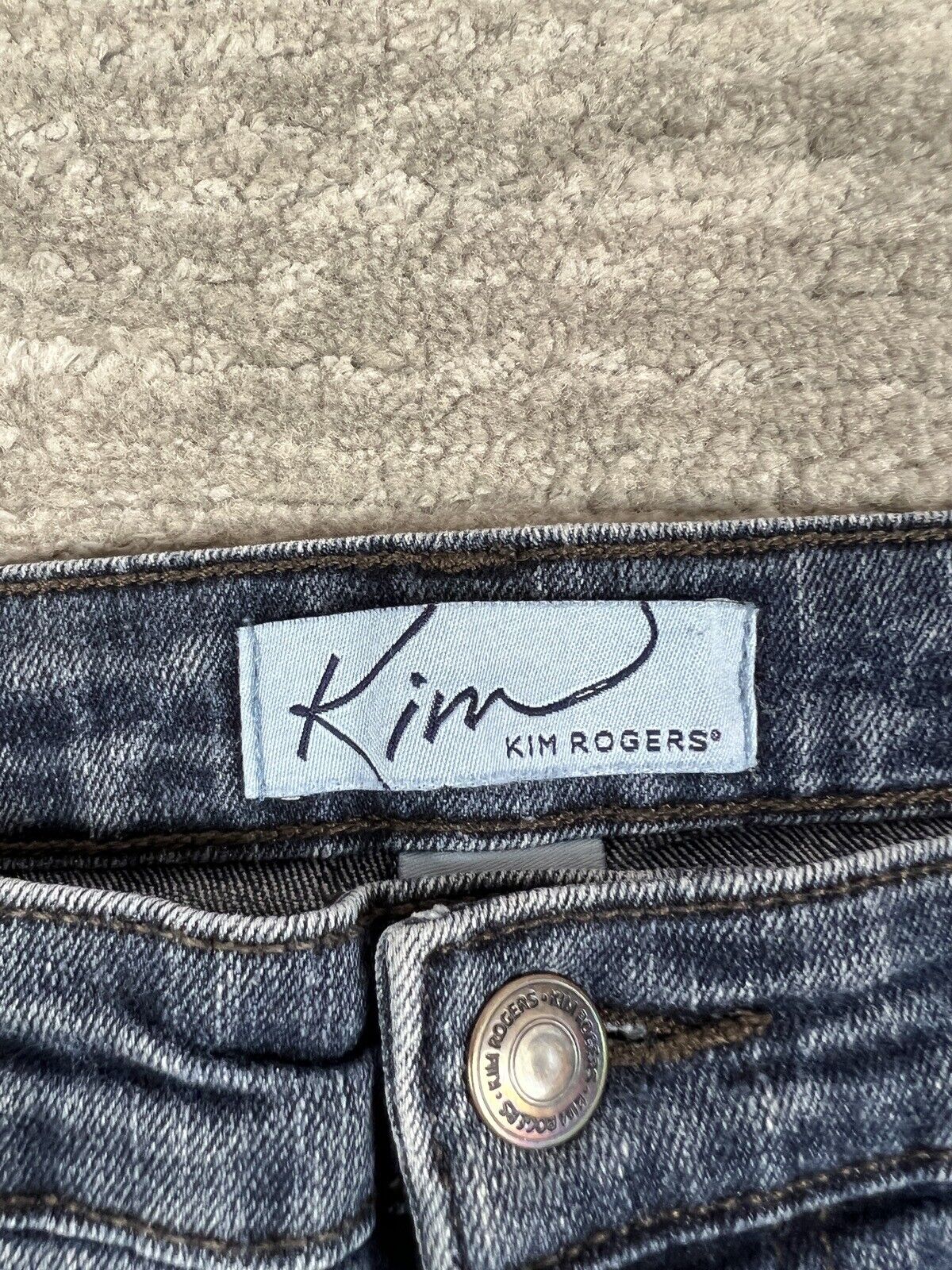 Kim Rogers Jeans Womens 10 Blue Denim Straight Ca… - image 10