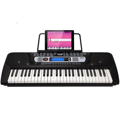 RockJam 54 Key Keyboard Piano with Power Supply, Sheet Music Stand, Piano Note S