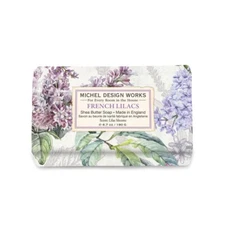 Michel Design Works French Lilacs & White Florals Shea Butter Medium Soap Bar