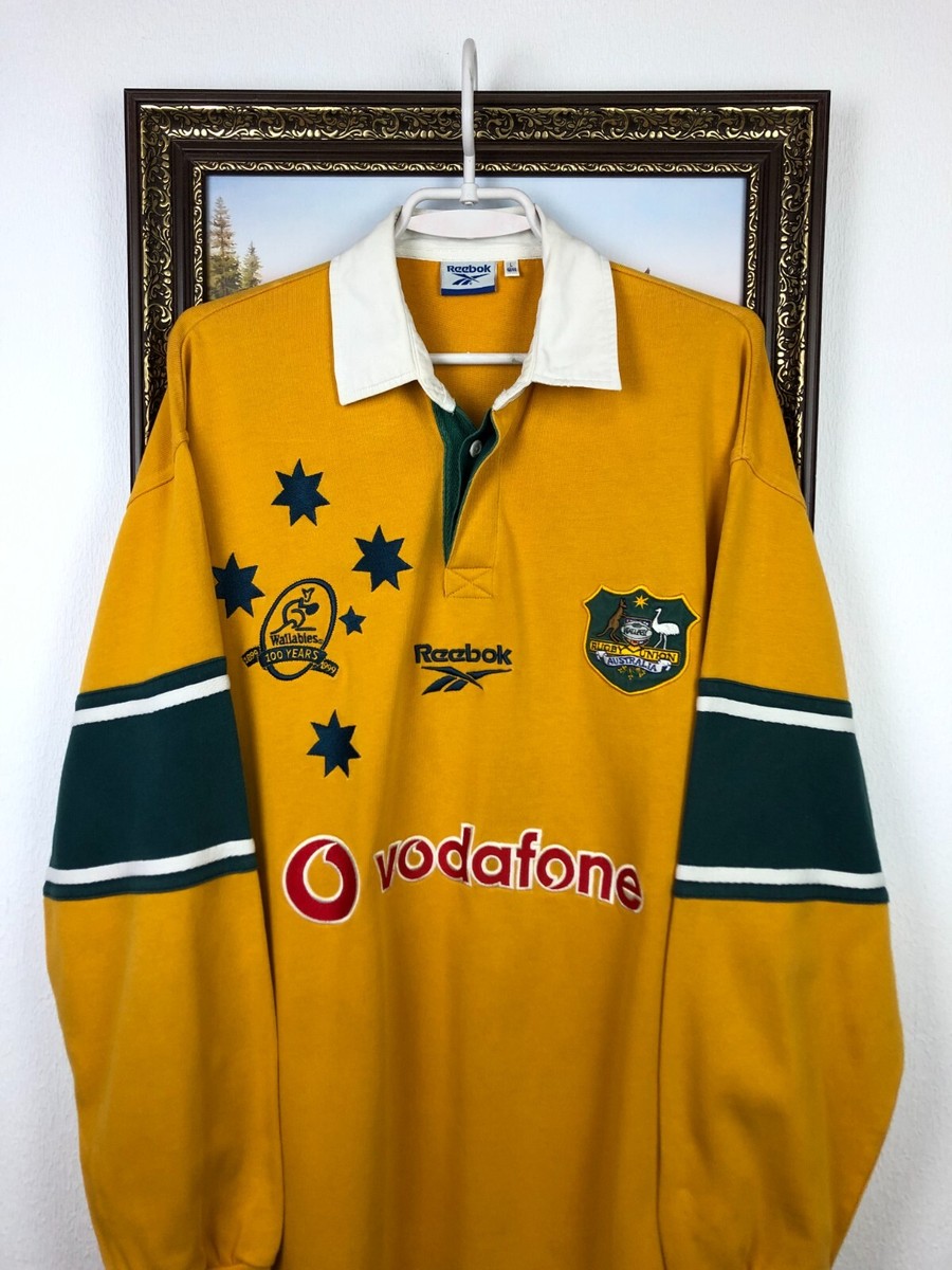 Vintage 90's Reebok Australia Wallabies Rugby Union Jersey