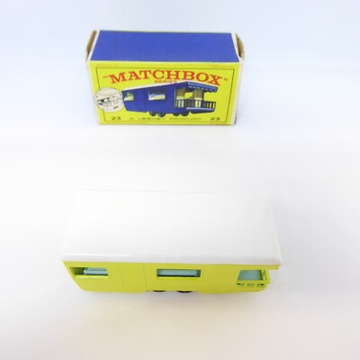 Miniature Matchbox Lesney N°23 Caravane - Boîte Originale 1962, Très Bon état, Collection