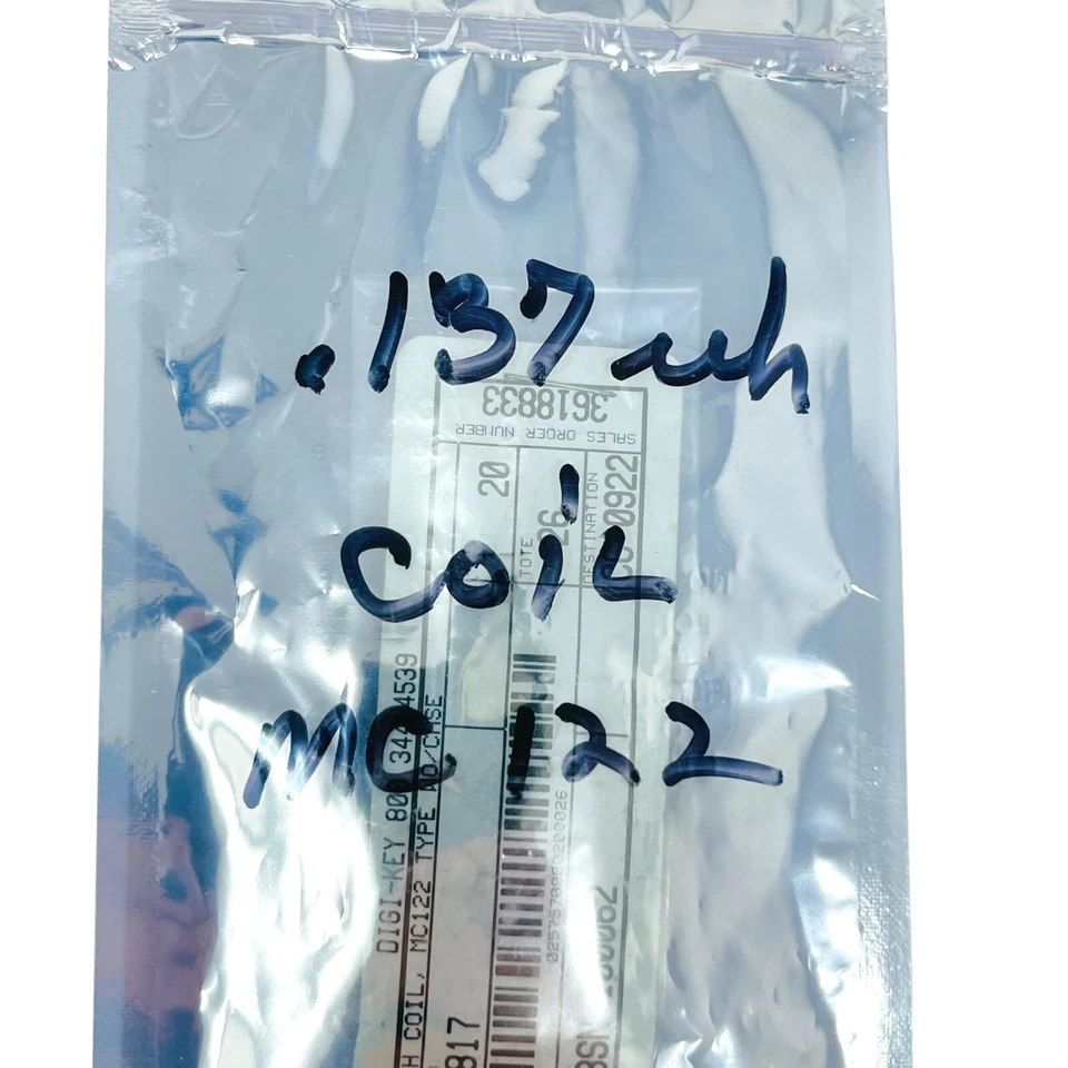 11 pcs Toko E528SN-100062 MC122 Type Coils, .137UH, Yellow - Image 2 of 4