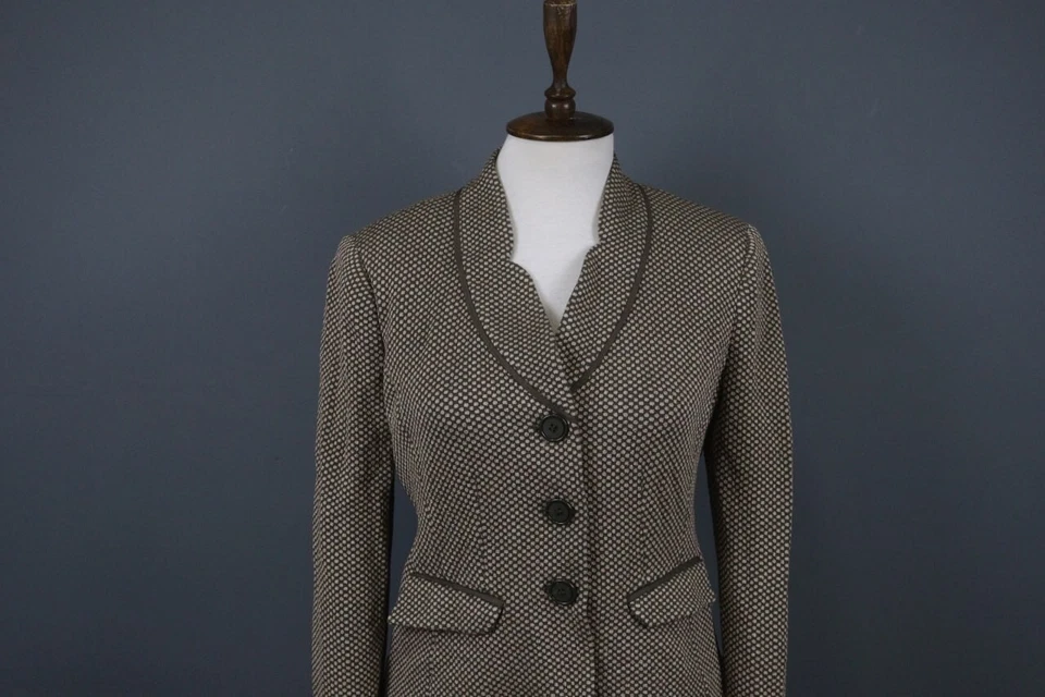 Chaqueta Blazer Armani Collezioni Multicolor Manga Larga Tres Botones Foto 2 de 4