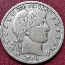 1906 Barber Half Dollar 50c Better Grade Fine #77103