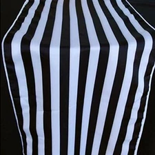 Quasimoon Striped Pattern Table Runner - Black (12 x 108) by PaperLanternStore