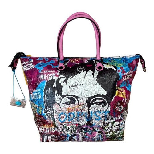 GABS BORSA SHOPPER in PELLE Trasformab bauletto sacca zaino 567 - MURALES G3 M - Foto 6 di 9