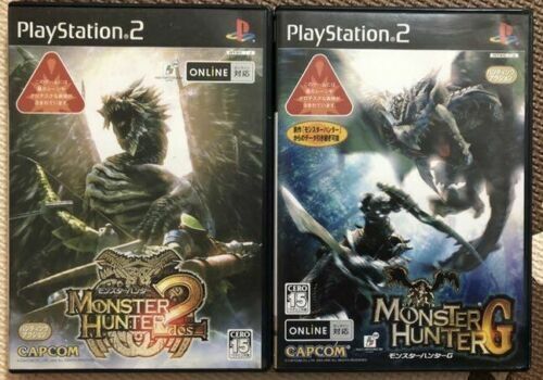 PS2 Monster Hunter 2 DOS & G 2 game set Japan