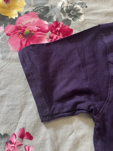 Girls Green2 Teddy Bear Baer Hadnosme Graphic Purple T-shirt. Size Large 10-12 - Picture 12 of 13