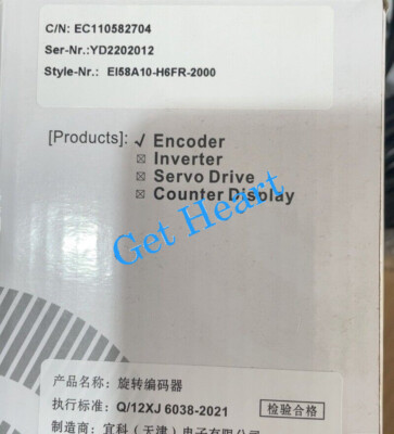 1pcs ELCO EI58A10-H6FR-2000  Encoder DHL or FedEX or UPS