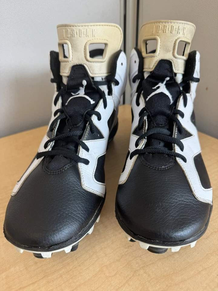 Botines Air Jordan 6 Retro TD Oreo Negro/Blanco Hombre Talla 11 645419-110 Pestaña Rota Foto 2 de 4