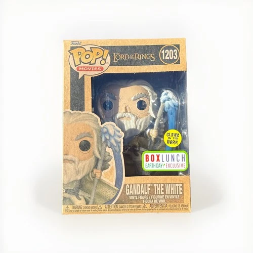 Funko POP! Lord of the Rings Gandalf The White #1203 BoxLunch Glow GITD ~ NEW!
