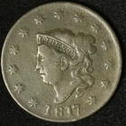 Photo of a 1817-P Large Cent from an eBay listing that sold on Jul 19, 2026