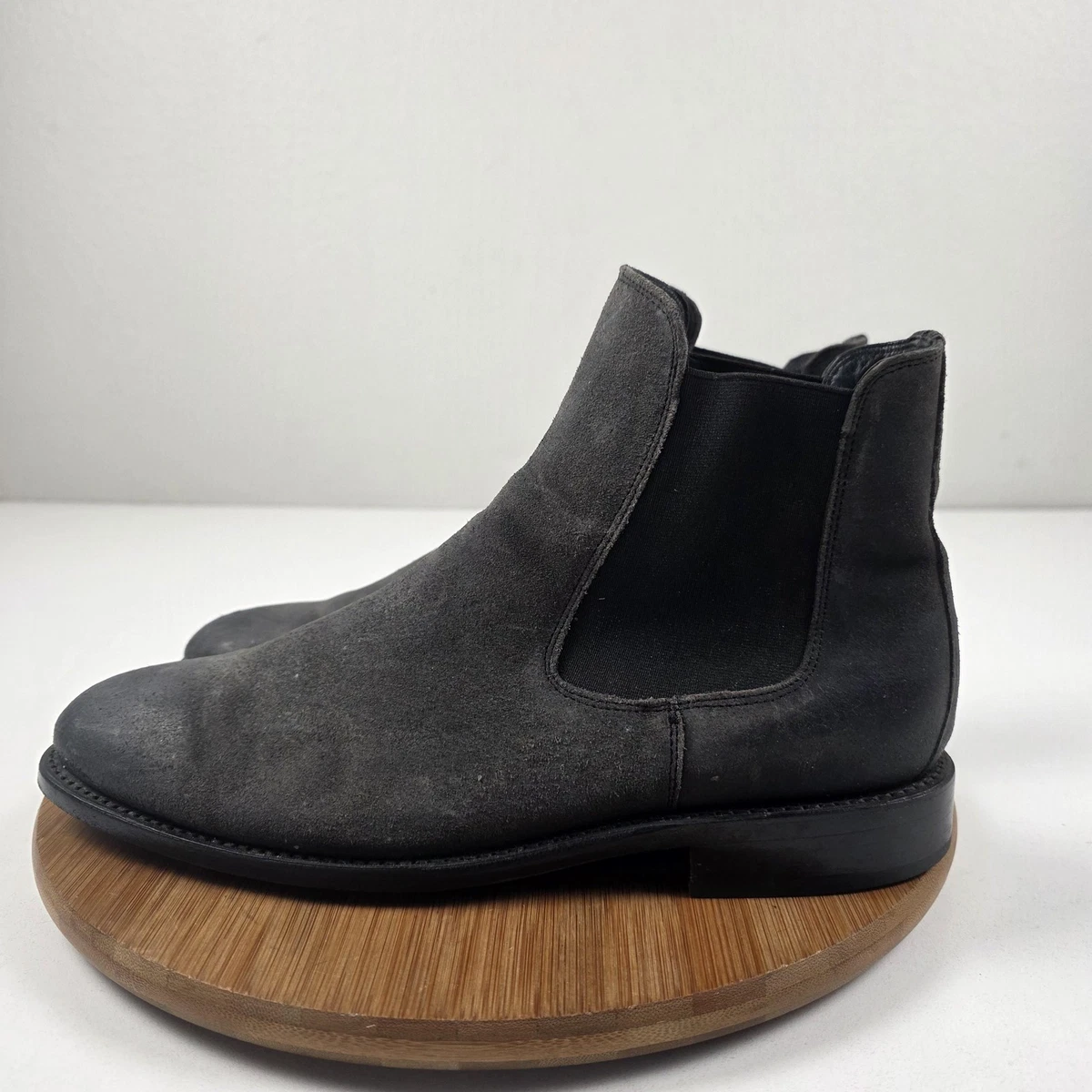 Hari Mari Chelsea Boots Mens 12 Gray Suede Slip On Elastic Casual Dress Angle_02_940cd3fb-5c62-4f80-  main image 3