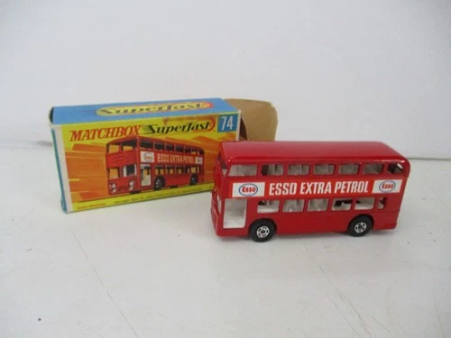 Matchbox Lesney Superfast SF74 Daimler- red body & base, "ESSO", boxed