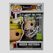 Attack on Titan Signed Funko Pop Bryn Apprill Queen Historia Autograph JSA COA 6