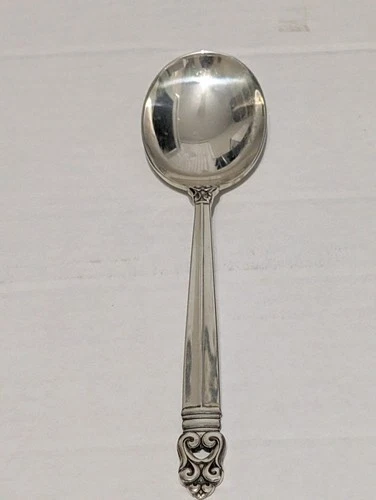 INTERNATIONAL ROYAL DANISH STERLING SILVER CREAM SOUP SPOON 6 1/2" NO MONOGRAM