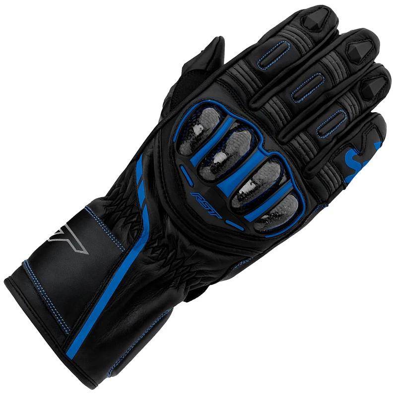 RST S1 Leather Black Grey Neon Blue, photo 1 of 6