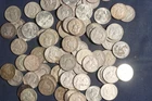 FOUR ROLLS Franklin Half Dollars (80 Coins) (WORN/DAMAGED/CULL) 90% Silver L-A60