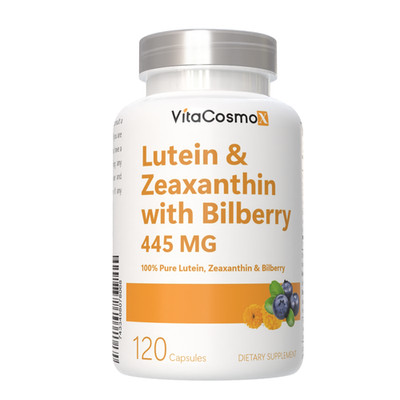 Lutein 40mg with Zeaxanthin Bilberry 400mg Eye Health Support Supplement, 120Cap