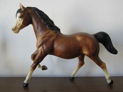 Vintage Breyer Horse Running Mare Sugar Bay Eye Whites Variation  Morgan Arabian