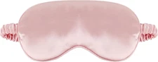 Silk Sleep Mask Eye Cover Breathable Adjustable Strap for Travel & Relaxation