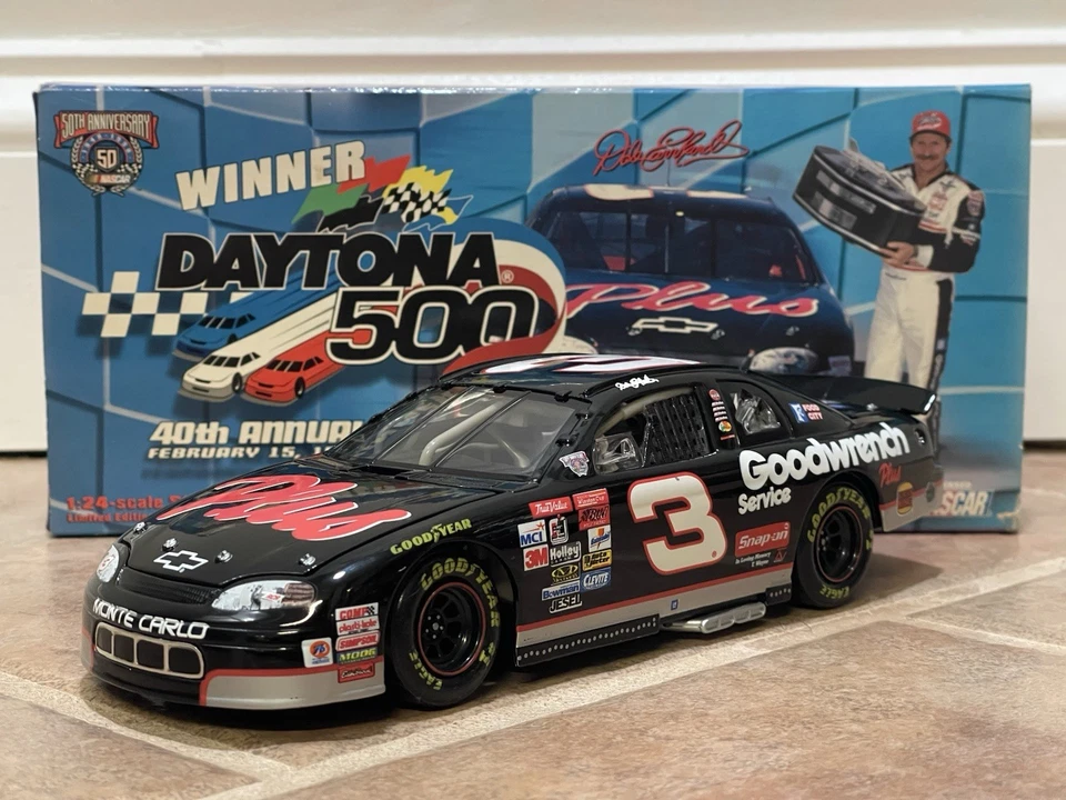 Dale Earnhardt Goodwrench Monte Carlo Daytona 500 1998 victoria acción NASCAR 1/24 Foto 2 de 4
