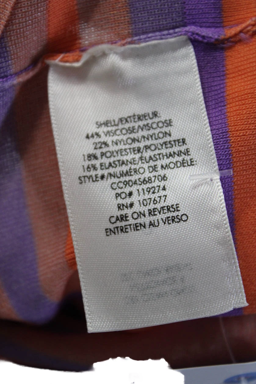 Abito donna T Alexander Wang a righe senza maniche multicolore lana taglia media