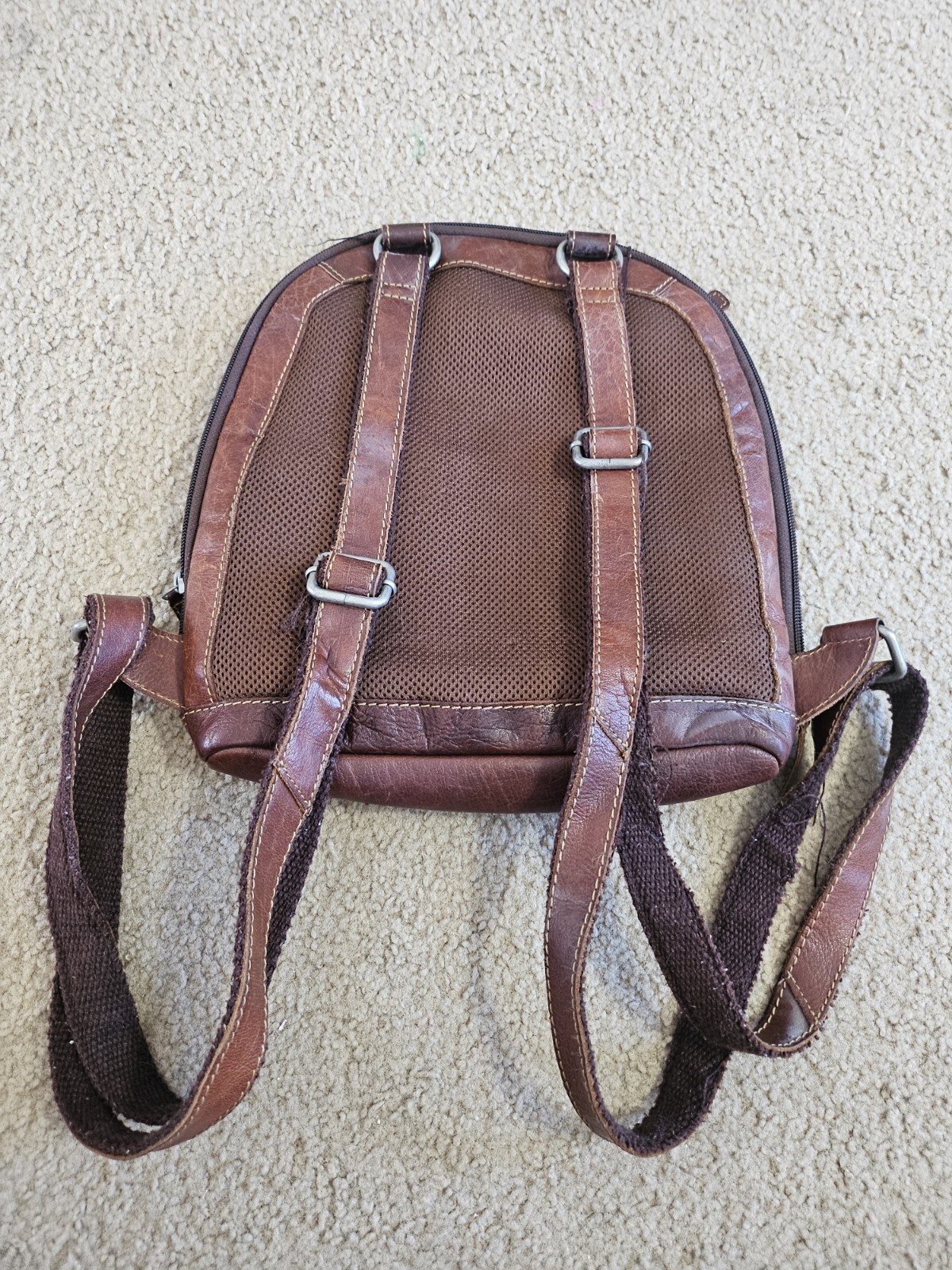 Jack Georges Backpack Embossed Tooled Genuine Lea… - image 2