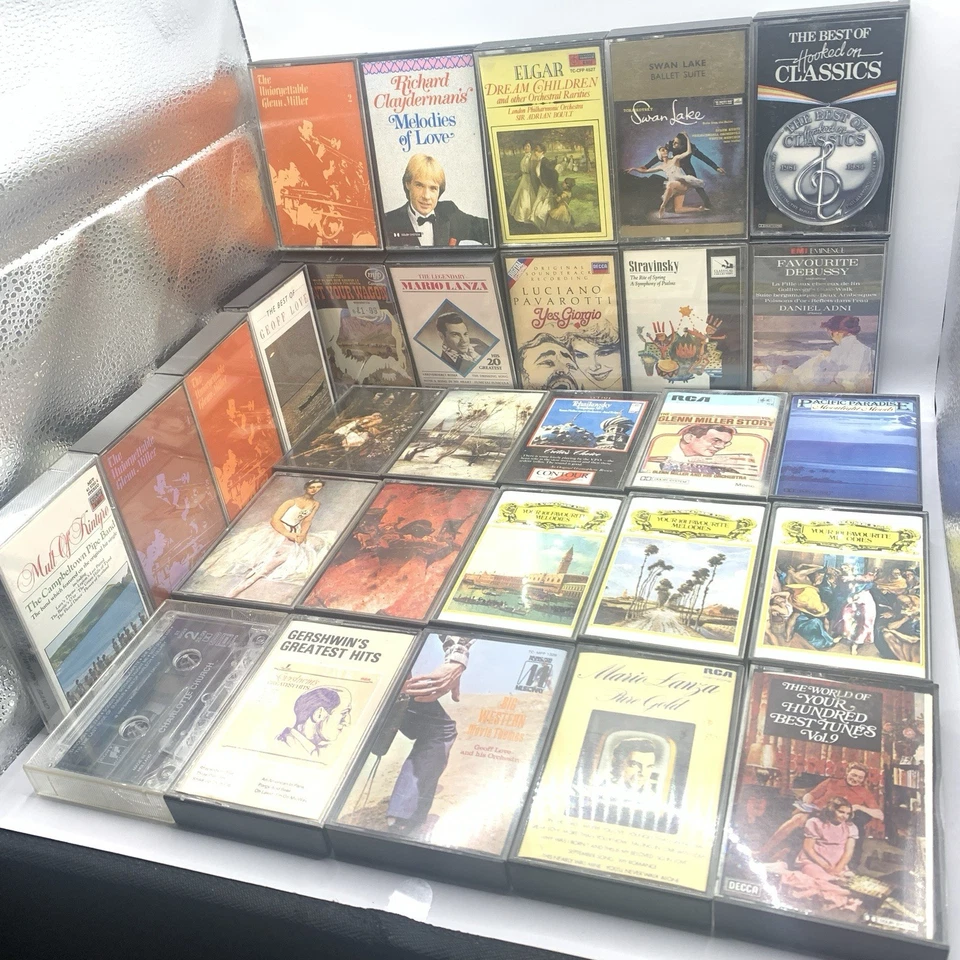 30x Classical Cassette Tapes Bundle Job Lot - including Tchaikovsky, Gershwin Foto 2 de 4