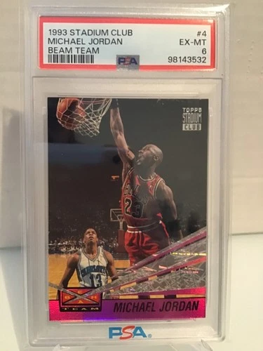 1993 Topps Michael Jordan Beam Team #4 PSA 6