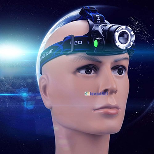 10000LM Zoom XML T6 LED 18650 Headlamp Torch Headlight Rechargeable Head Lamp BA - Picture 2 of 12