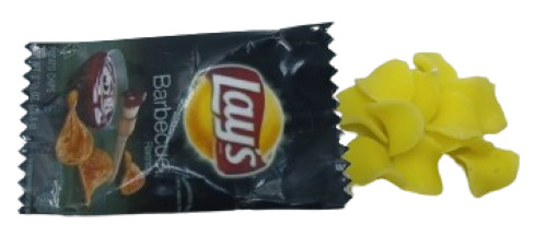 Play Food miniatura realista lays barbacoa papas fritas