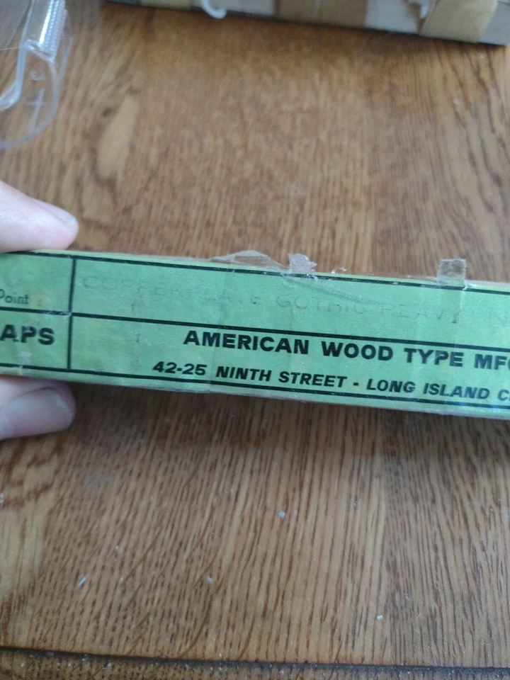 6 Point Copperplate Gothic Heavy #23 CAPS Letterpress American Wood Type - Image 4 of 4