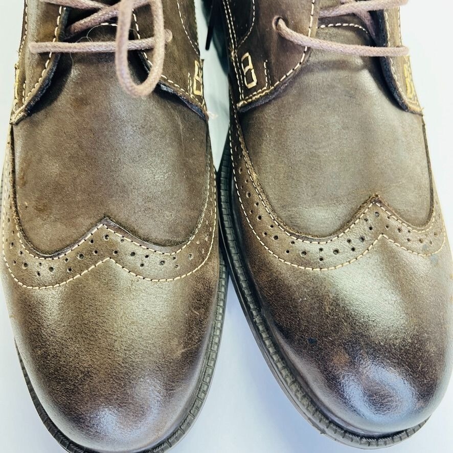 English Laundry‎ Mens Chuck EL2504B Brown Leather Wingtip Ankle Boots Size 9 English Laundry Brown Ankle Boots for Men for Sale | Shop  main image 3