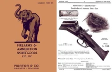 Manton 1938-1939 Firearms and Ammunition Catalog (Calcutta, India)