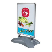Linno® A2 WATERBASE PAVEMENT POSTER SIGN A-BOARD- SNAP FRAME SHOP DISPLAY STAND