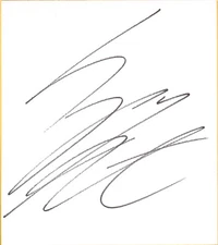 Kota Ibushi Signed Shikishi BAS Beckett COA New Japan Pro Wrestling WWE DDT Auto