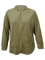 Style & Co Women's Velour Hoodie Pocketed Sweater