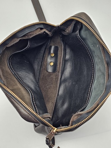 Vintage Brown Leather Belt Pack Fanny Pack Pouch Bag 10" X 5" - Bild 11 von 12