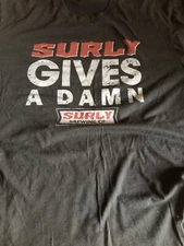 Surly Brewing T-Shirt - Surly Gives A Damn - Size: Medium - Double Sided