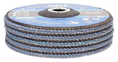 HOTECHE 10-Pack Zirconia Flap Discs 7x7/8 Inch 120 Grit – For Angle Grinders, Fine Sanding & Grinding