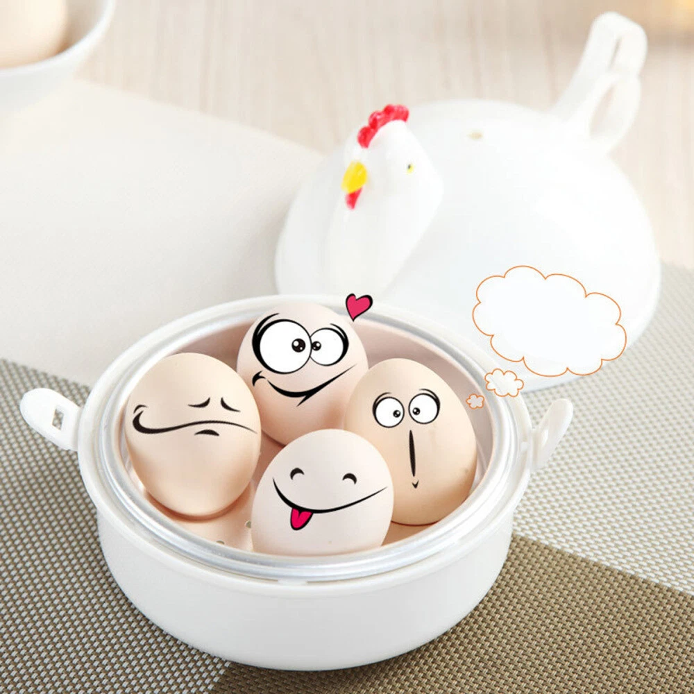 4 Egg Boiler Egg Cooker Poacher Egg Boiler Cooker Chicken Shape Egg Boiler 4 Egg Boiler Egg Cooker Poacher Egg Boiler Cooker Chicken Shape Egg Boiler